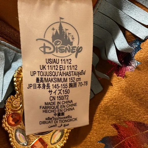 Disney Pocahontas’s Costume for Girls, Size 11/12 - Picture 4 of 4